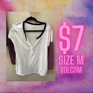 Womens Volcom baseball shirt